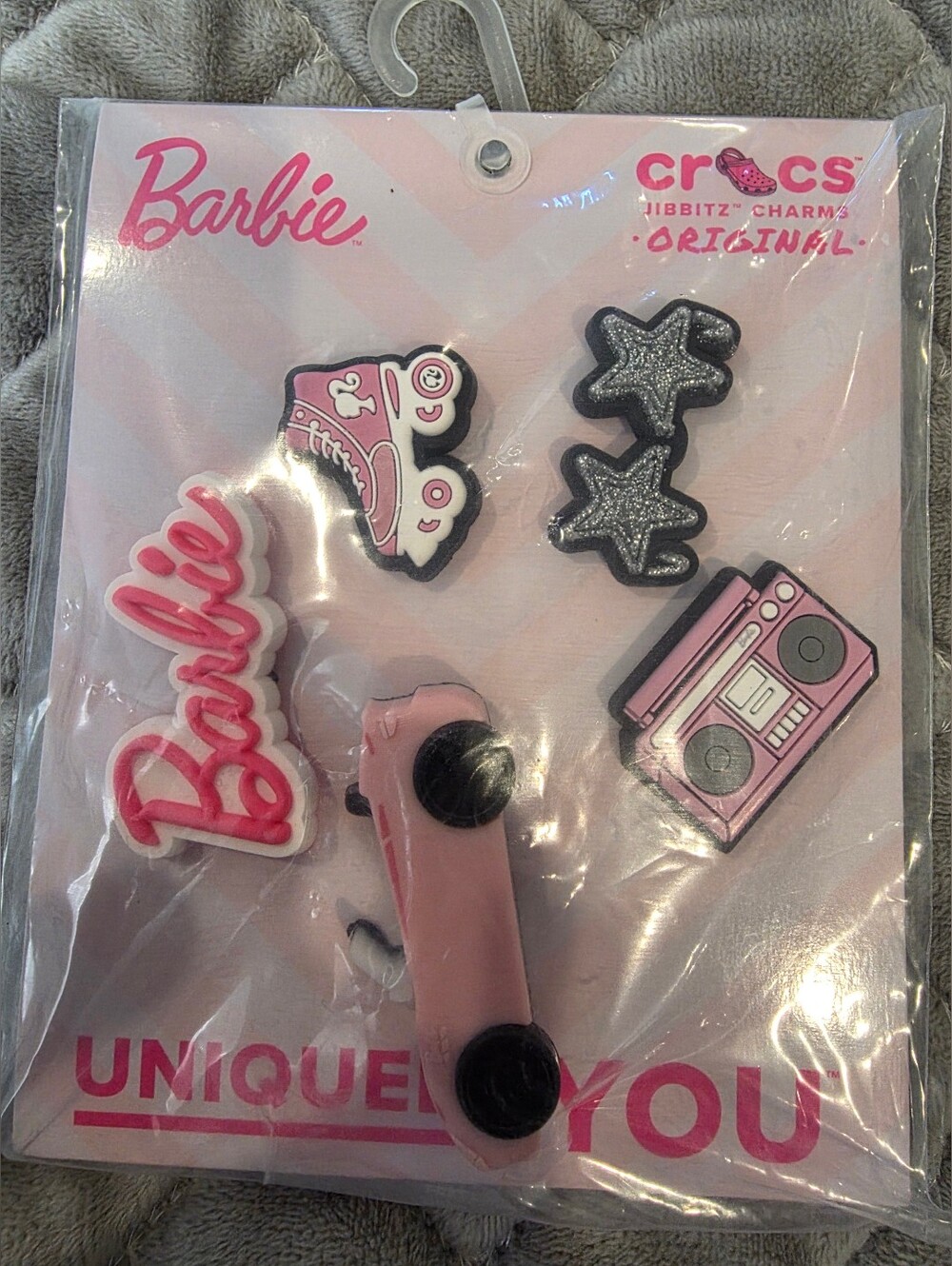 NEW Crocs Barbie 5 Pack Jibbitz Original Pink Girl Charms